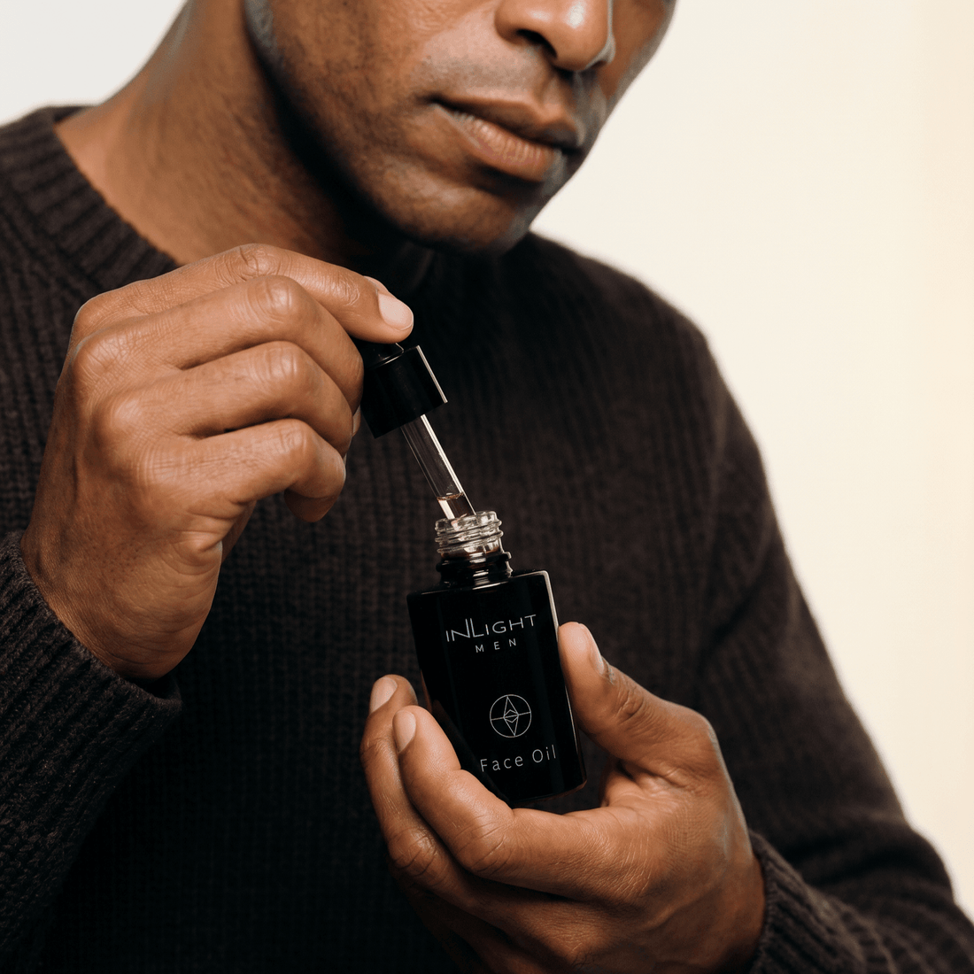 organic premium face oil for men by inlight beauty