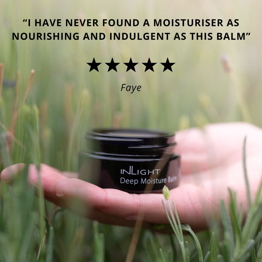 Deep Moisture Balm 28ml by Inlight Beauty. 1BMB28 certified organic skincare made in the UK.