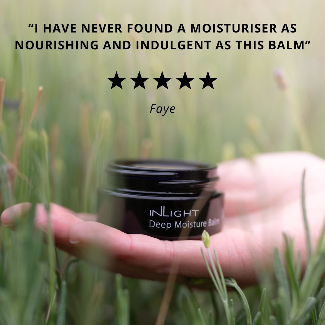 Deep Moisture Balm 28ml by Inlight Beauty. 1BMB28 certified organic skincare made in the UK.