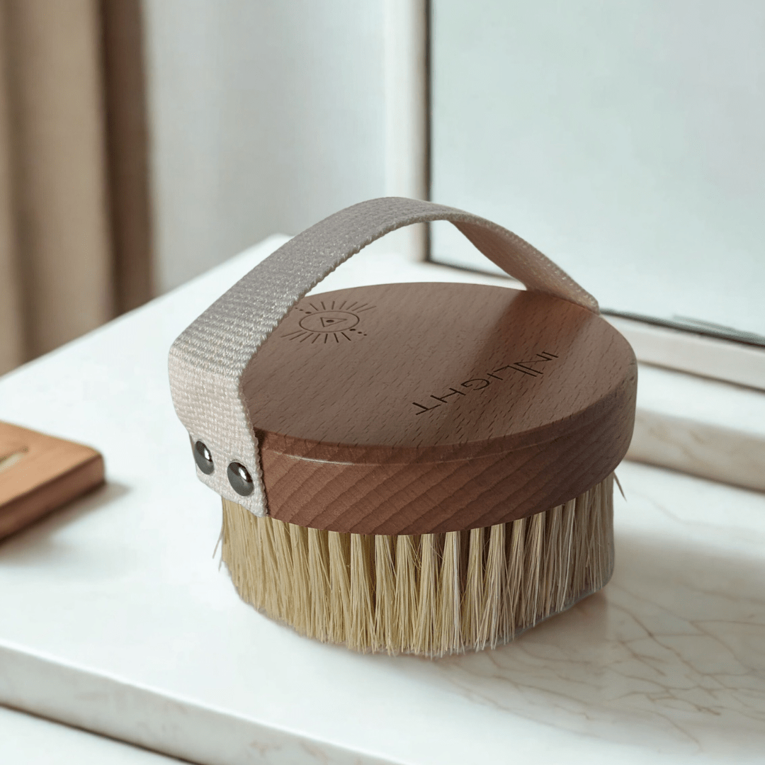 Wooden body Brush for dry body brushing Inlight Beauty
