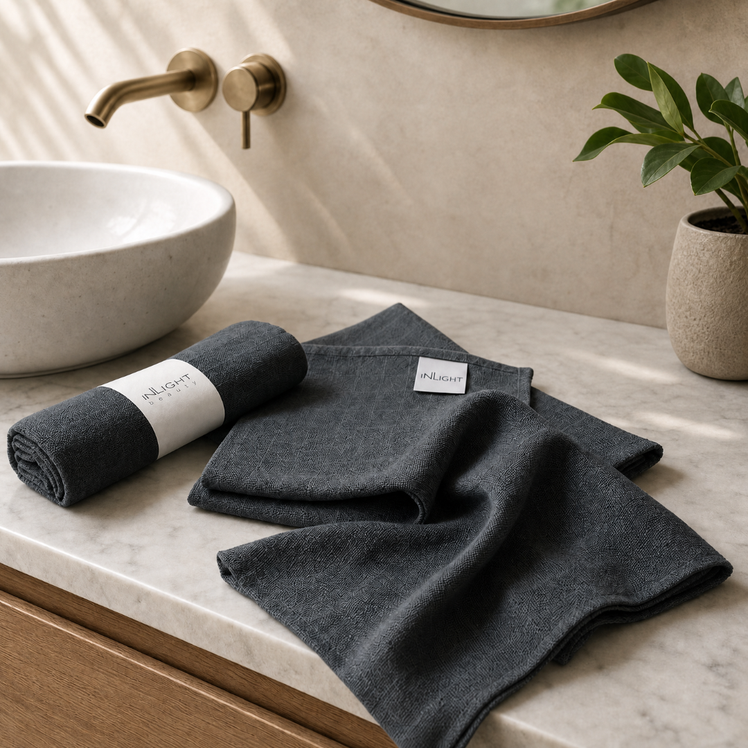 Organic Muslin Face Cloths x 2
