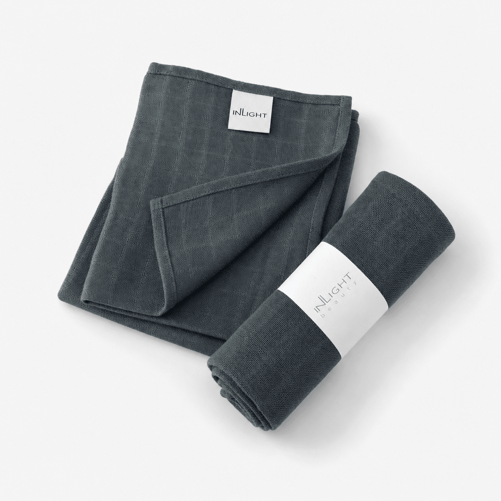 Organic Muslin Face Cloths x 2